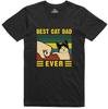 Best Cat Dad Funny Unisexs T Shirt Regular Fit Cotton Tee