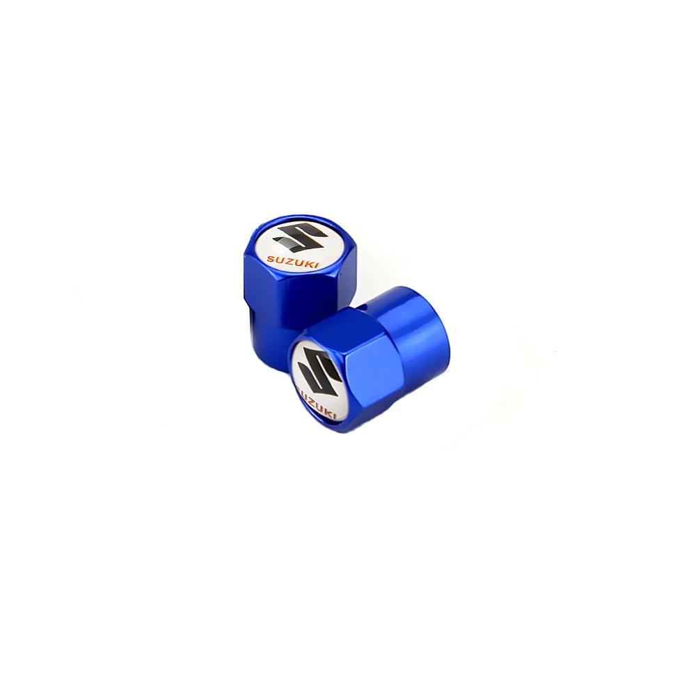 Metal Car Tyre Valve Caps Exterior Accessorie For SUZUKI Swift SX4 s cross Jimny Samurai Vitara xl Alto Liana ignis Grand vitara