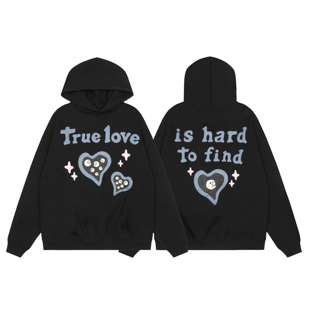Unisex Broken Planet Print Velvet Hoodie - Trendy & Casual