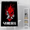 Japanese samurai devil Shower Curtain Waterproof Polyester Fabric Paint Bath Curtains Home Bathroom Decor Curtain With Hook