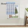 Stain Resistant Window Valance Plaid Floral Curtain, Farmhouse Valance, 1 Panel, Light Curtains Filtering Curtain with Rod Pocket for Kitchen