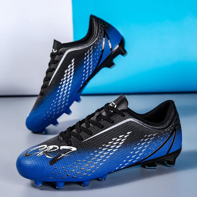 CR7 Low-top Football Shoes Tf Broken Nails Artificial Turf AG Nails Leather Feet Boys and Girls Students Training Shoes