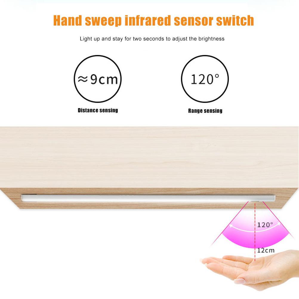 Induktions-Schrankleuchte LED Schrank Nacht Streifenlicht USB Intelligente Sensor Lichtleiste