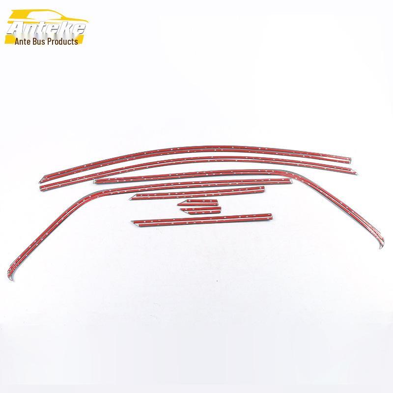 Ebo Car Window Bright Strips - Stainless Steel Glass Anti-Scratch Trim Exterior Accessory