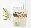 Inkdotpot If The Price Is Right Baby Shower Game Card Of 50 Gender Neutral Jungle Animals Baby Shower Party
