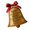 Bible Verses Christmas Decorative Bell With Clear Sound Easy To Hanging Metal Craft For New Year Party Decorations