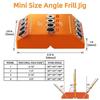 ABUL-Drill Guide 30 45 90 Degree Angle 4 Size Drill Hole Lag Screw Drill Template Jig For DIY Wood Crafts Stair Wire Handrail Du