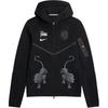 Holandia x Patta Tech Fleece Bluza z kapturem na zamek błyskawiczny Windrunner Czarna Unisex Odzież wierzchnia IM3206-010