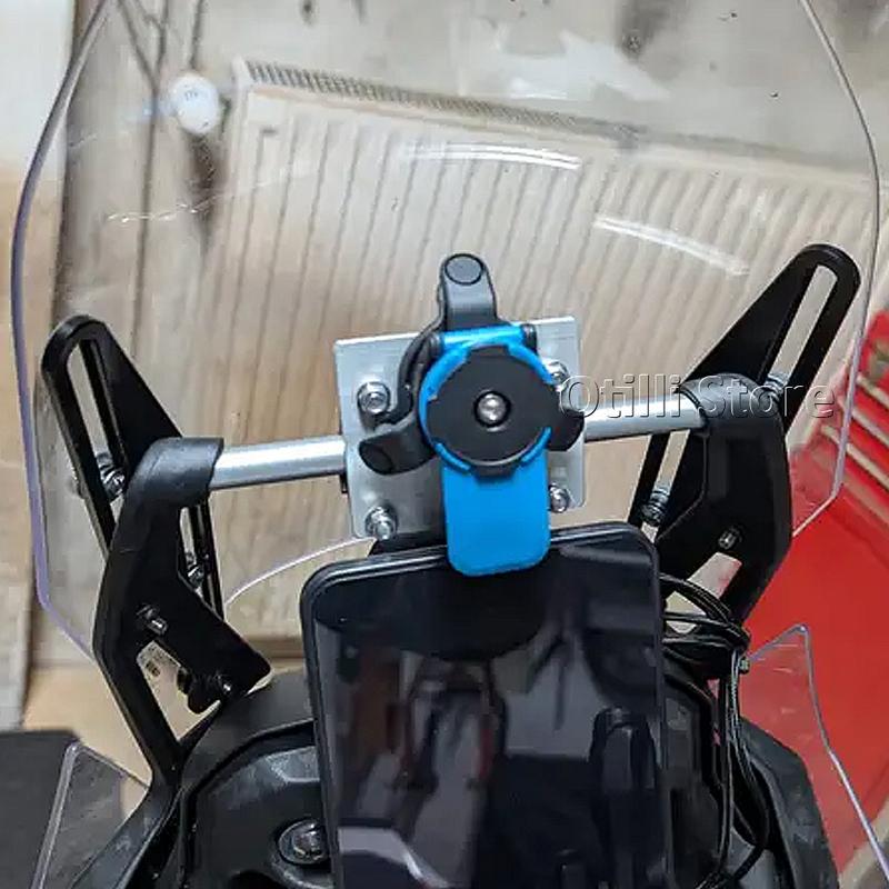 For YAMAHA TENERE 700 T700 T7 2019-2024 Tenere700 Windshield Wind Screen Bracket Motorcycle Accessories Windscreen Adjuster