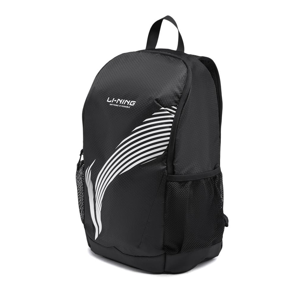 Li Ning Polyester Backpack Regular Unisex Basic Black ABSW287-1