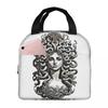 Medusa Gorgon Head Insulated Lunch Bag for Women Office Cooler Thermal Food Box Tote Portable Lunch Boxes Container