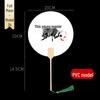 Ancient Style DIY Lacquer & Paper Round Fan Kit with Calligraphy