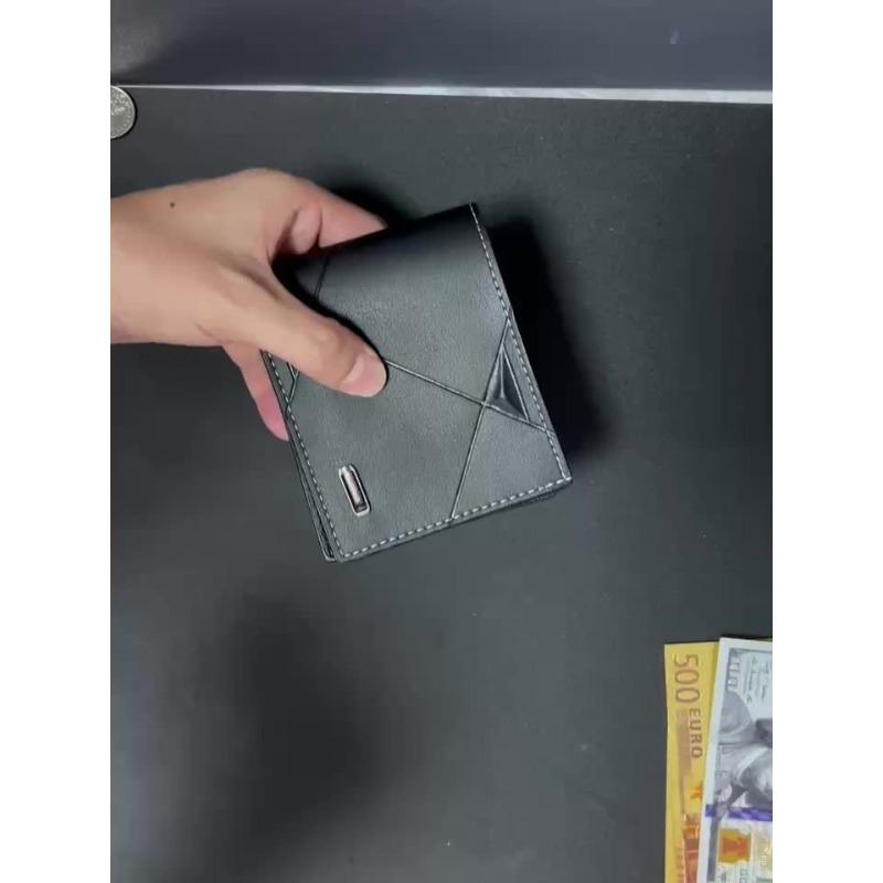 Men's Short Wallet, Multi-card Card Holder, Bifold Wallet Money Clip Coin Purse, Gift For Men