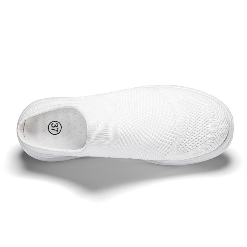 Breathable Mesh Couple Casual Shoes Knitted Lightweight Slippers Slip-on Daily Loafers for Walking Traveling Size 36-45