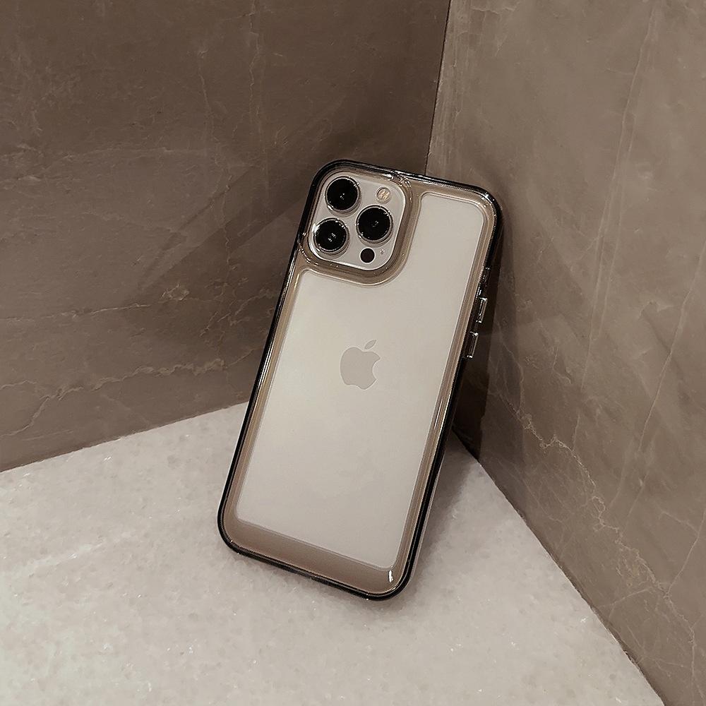 Acrylic Space Shell iPhone17Mobile Phone Shell for iphone16Pro Max All-Inclusive Drop-Resistant15Applicable11Transparent X