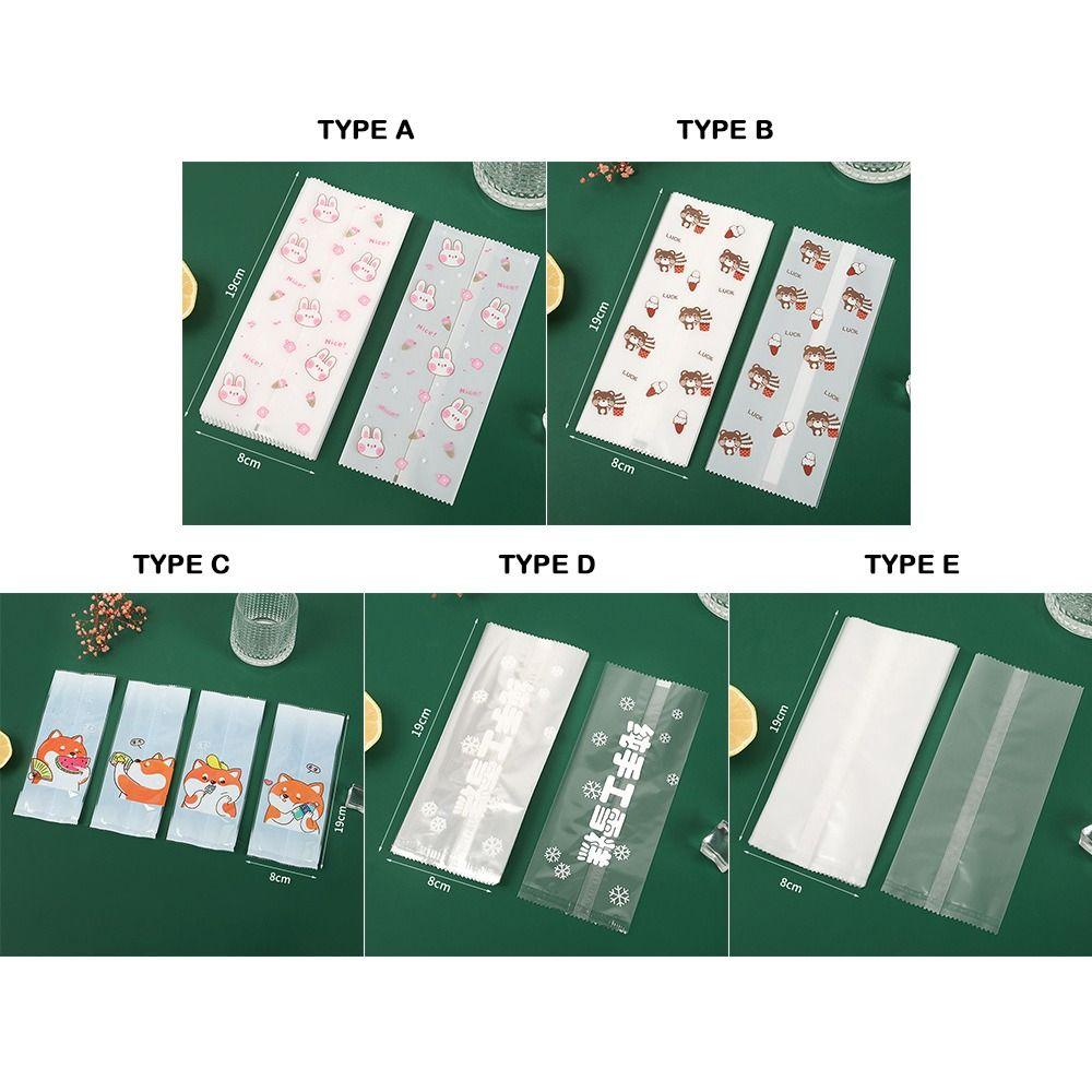 Homemade Packaging Bag 100Pcs Protective Cover Cute Ice Cream Bags  Ice Popsicle