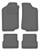 Alfombrillas de coche de terciopelo color grafito para: Volkswagen Golf II hatchback (1983-1992)