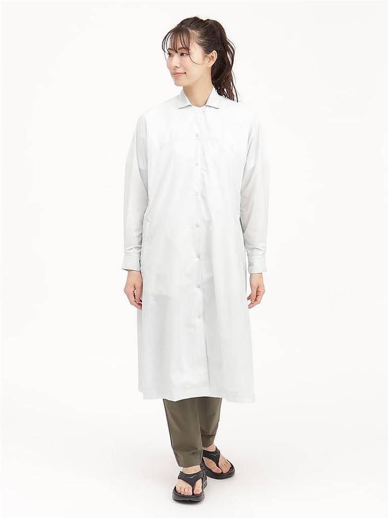 North Swallow Tail Dress Water Static M [The Face] Women's Shirt, Repellent, Windproof, Packable, Care, Tingray,