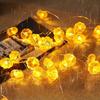 Pumpkin LED String Lights Portable 1M 10 Led Garland Happy Halloween Party Decoration for Home Bar Atmosphere Thanksgiving Decor