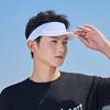 Men Summer Hat Empty Top Hollow Out Mesh Long Brim Sunscreen Anti-UV Face Protection Lightweight Tennis Jogging Peaked Cap