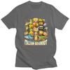 Italienisches Brainrot Meme Charaktere Design T-Shirts 100% Baumwolle T-Shirts Shirt Streetwear Rundhals T-Shirt Lässige Kurzarm T-Shirts