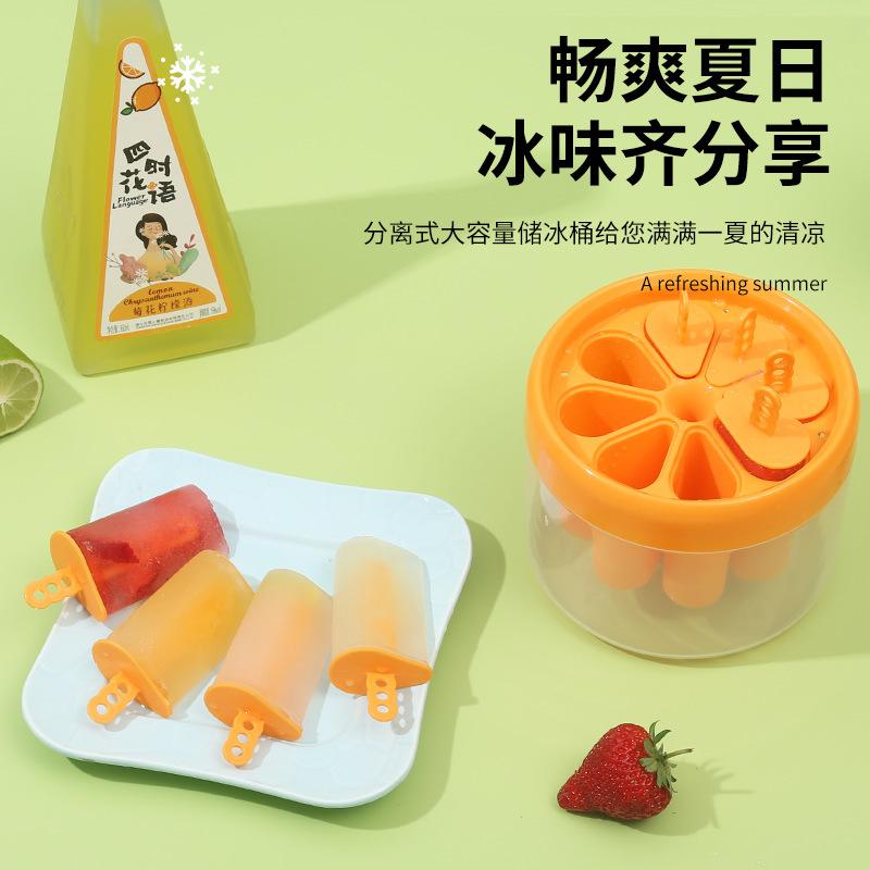 

Children s Cartoon Silicone Popsicle Mold with Lid - Mini Ice Cream Making Kit