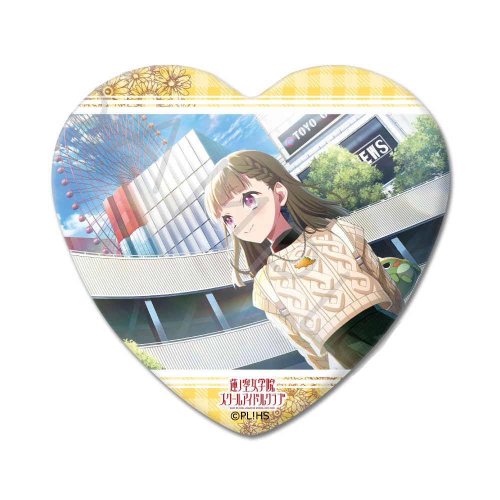 Hasunozora Academy School Idol 7th Edition Can Badge Design OO  Love Live! Girls  Club  Heart-Shaped