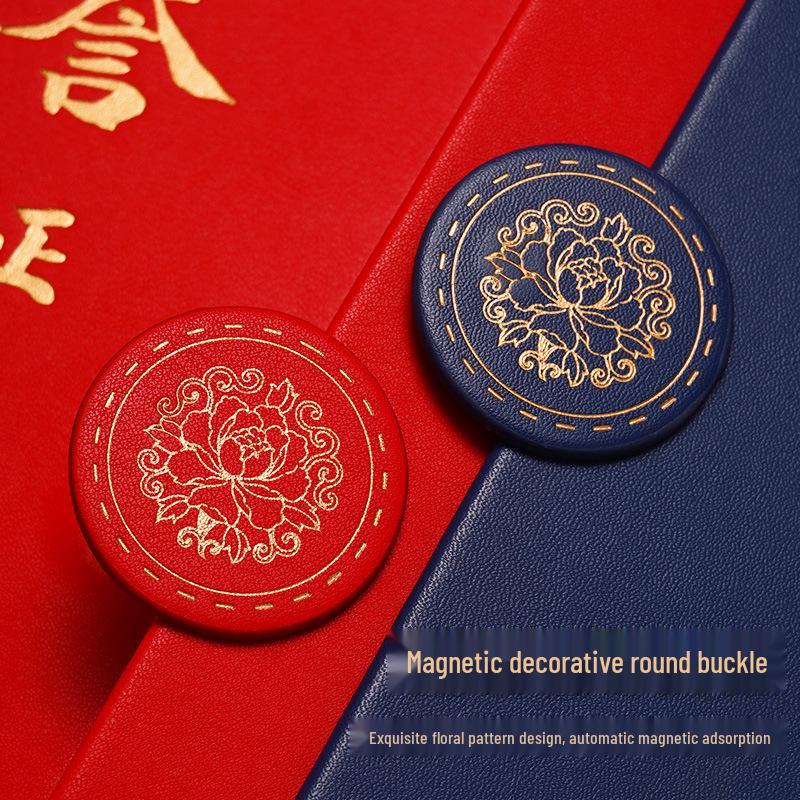 Luxury Custom Leather Three-fold Dragon Soaring Appointment Certificate Case