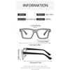 Anti-blue Light Glasses Retro Fashion Square Eyewear Women Luxury Eyeglasses Blue Light Blocking Man Lady Computer Eyeglas