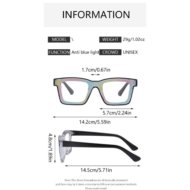 Anti-blue Light Glasses Retro Fashion Square Eyewear Women Luxury Eyeglasses Blue Light Blocking Man Lady Computer Eyeglas