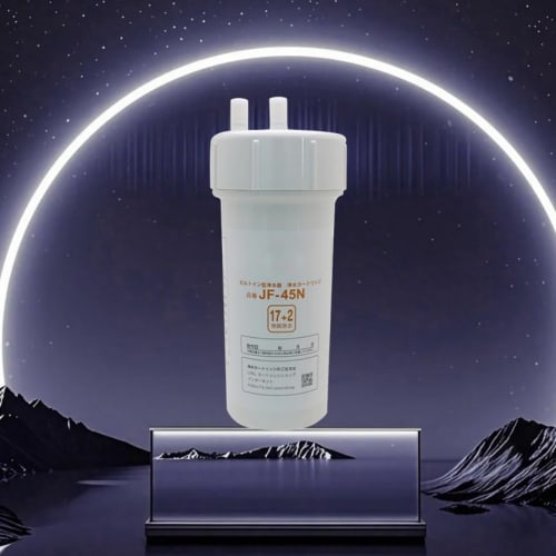 Replacement Water Purification Cartridge for JF-45N, Standard Type, Removes 17+2 Substances, Compatible with Kitchen Appliances