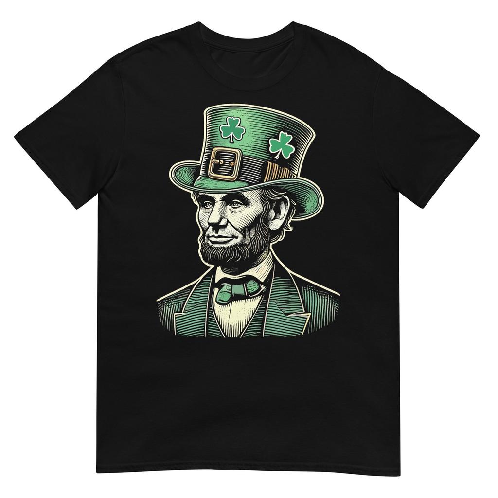Unisex Patriotic St Patricks Day Irish Abraham Lincoln Funny TShirt