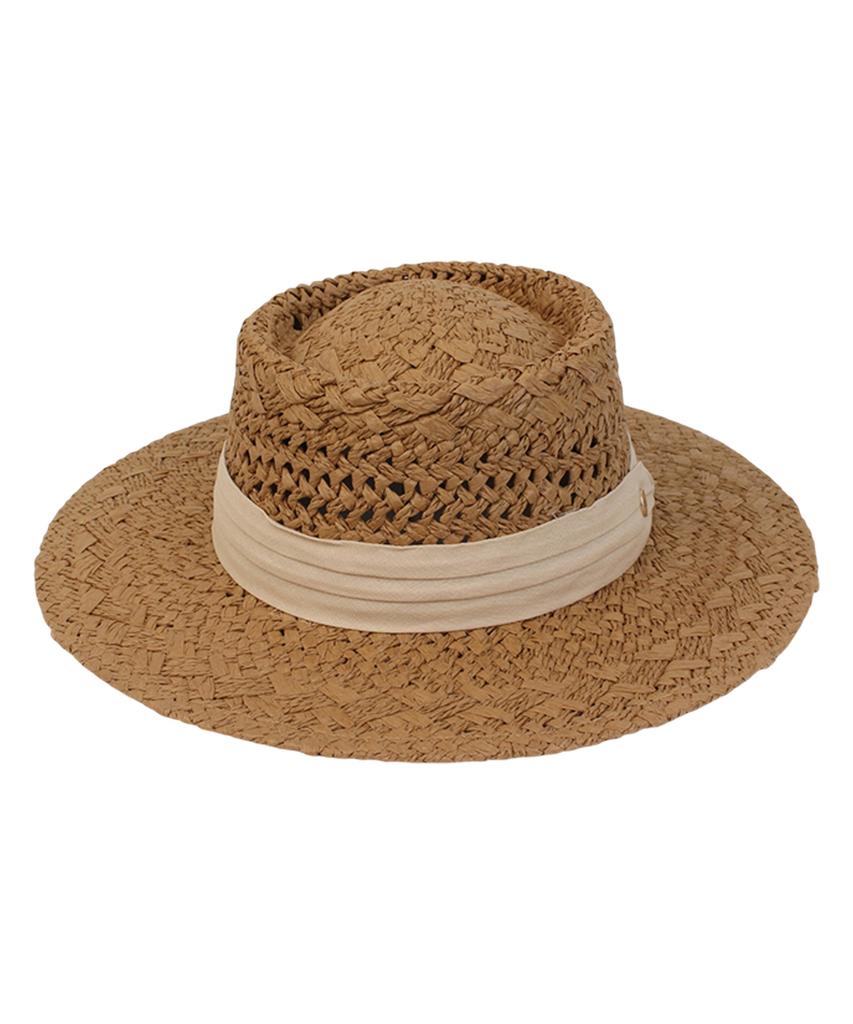 Yunibeosyeolkemiseuteuli Sanjose Bg Line Brown Panama Hat Panama Hat