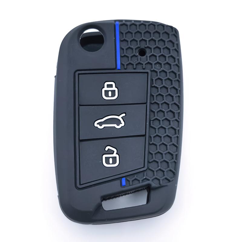 Car Remote Key Case Cover Fob For Vw Golf 7 Gti Polo T-Cross Touran Tiguan Skoda Octavia Rapid Kodiaq Fabia Seat Ibiza Leon