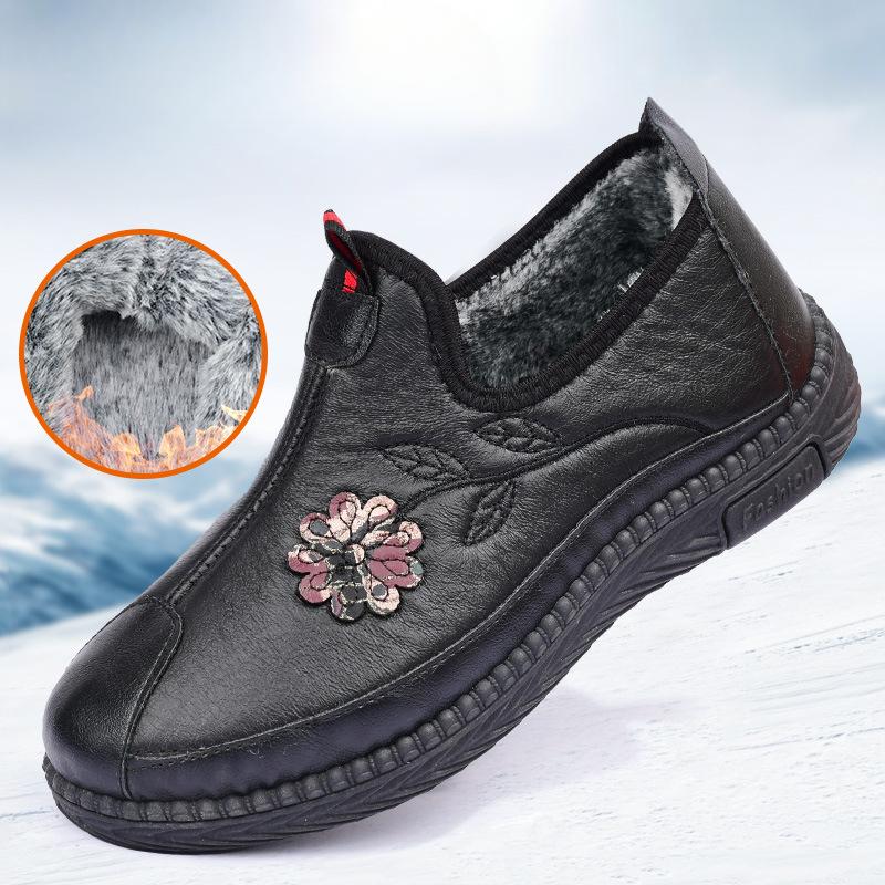 

Новые флисовые теплые мамины туфли, водонепроницаемые хлопковые туфли-одношаги 37