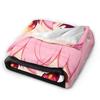 Mirai Nikki Gasai Yuno Flannel Blankets Spring  Warm Throw Blanket for Girls Boys Bedroom Street Trend Bedspread Sofa Bed Cover