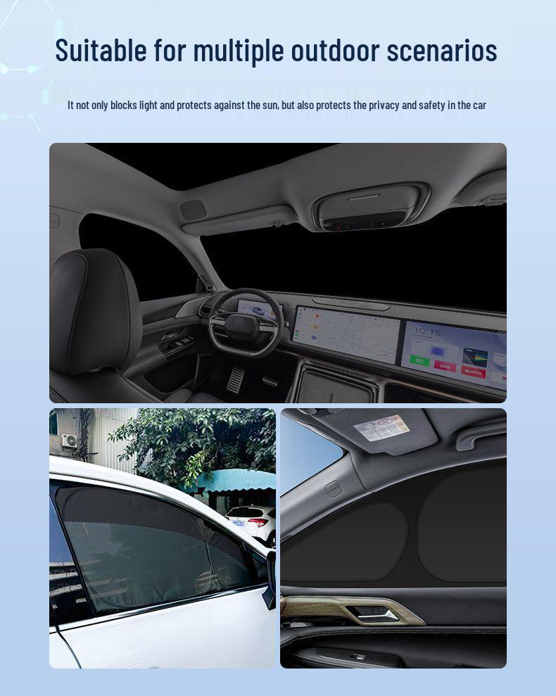 Tesla Model/Y Six-Seater Front Windshield Sunshade & Privacy Blackout