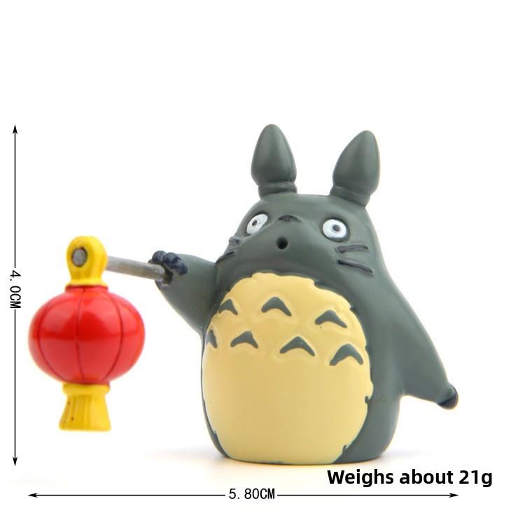 Bag Totoro Lucky Cat Girl New Year Theme Mini Model Ornament For Decoration Prop
