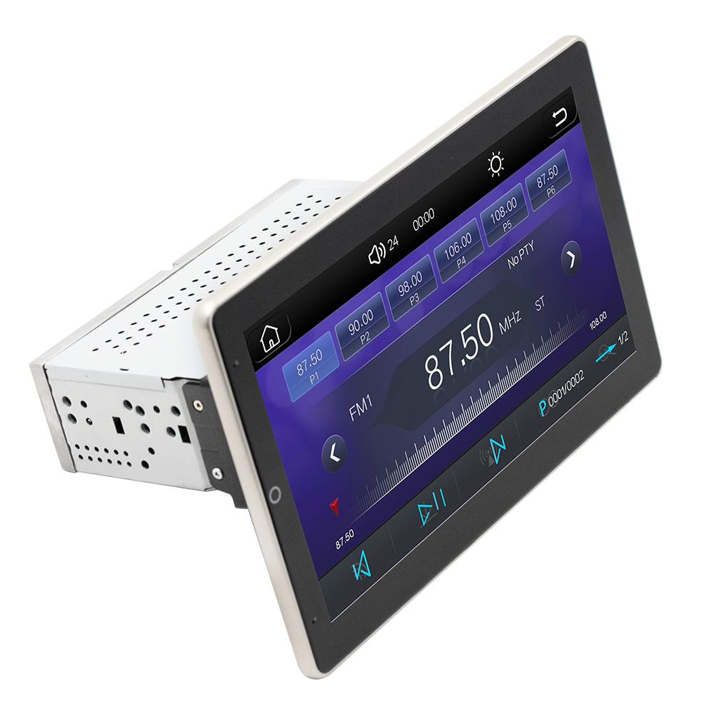 BQCC 1Din 10.1 inch Rotatable Screen Car MP5 Wireless Car and Android Auto Bluetooth Connection FM AM 9930L