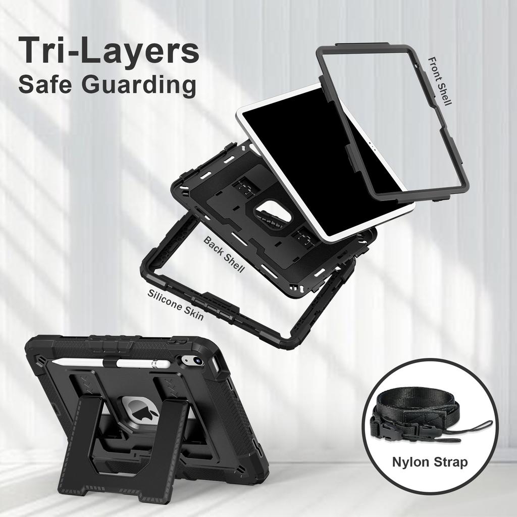 Tablet Protective Case C5 Models Are Suitable for iPad A16 11Th ()/Ipad 10Th 10.9 () with Stand 10 Colors Available