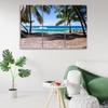Dreiteiliges Bild auf Leinwand, Tropischer Strand