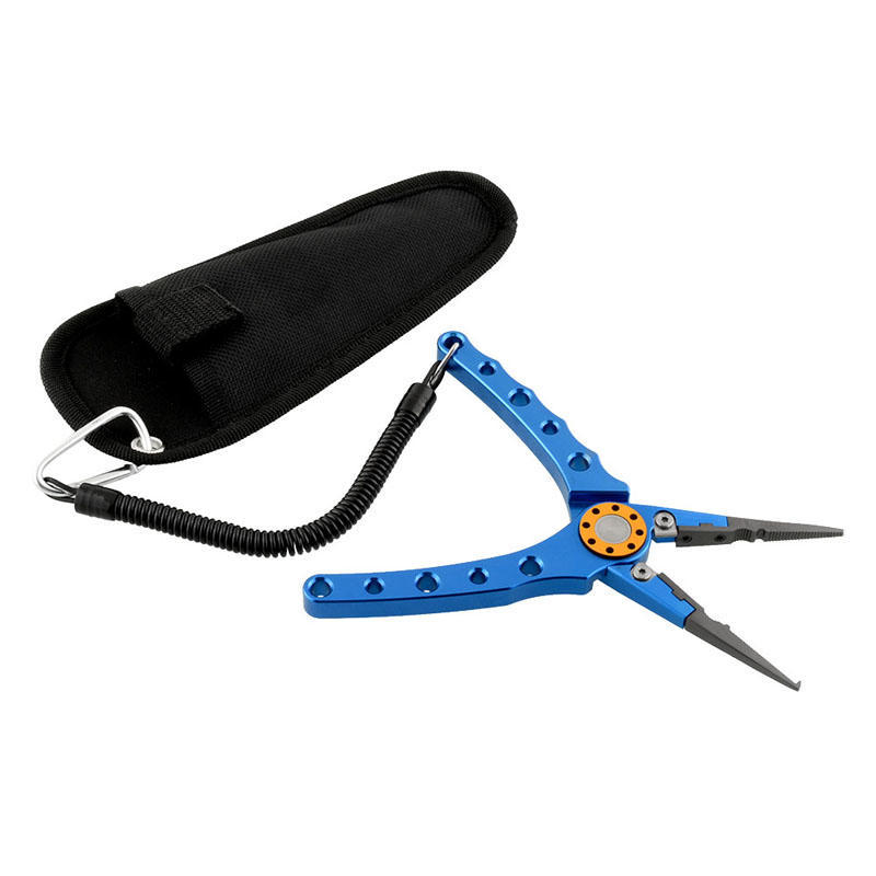 Aluminum Fishing Pliers Braid Cutters Split Ring Pliers Hook Remover Fishing Tackle Tool