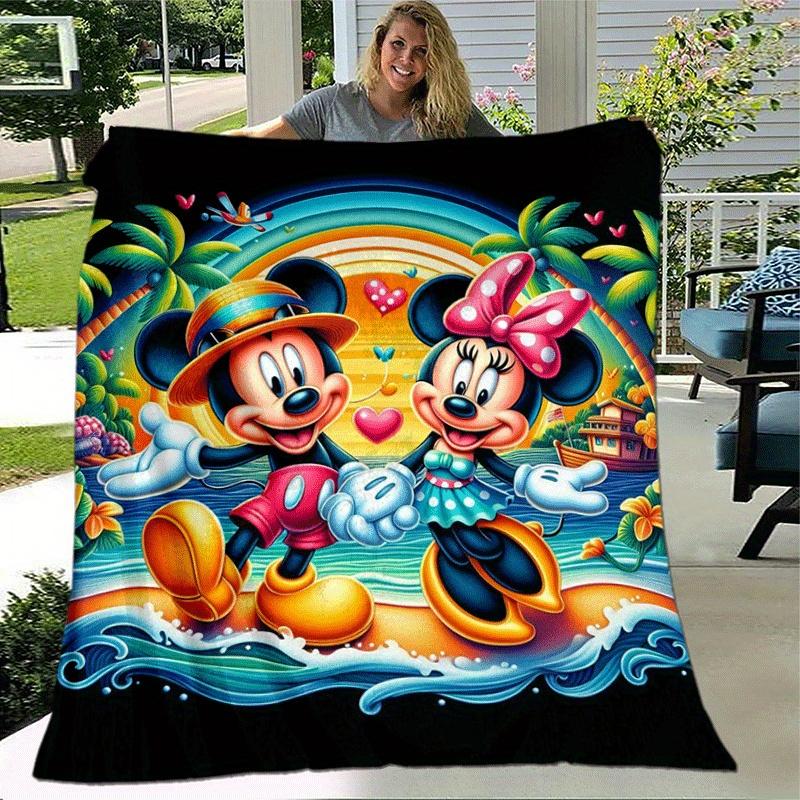 1pc Mickey Mouse Printing Blanket - Soft, All-Season Throw for Living Room, Bedroom,Travel