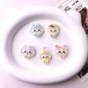 Cartoon Bunny Emoji Resin DIY Accessories: Luminous Cards for Phone Cases & Cups