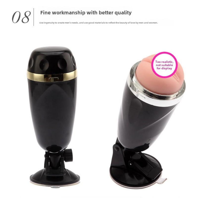 Hands Free Suction Bullet Vibrating Masturbator Hands Free Workout Masturbator Inverted Mold Apparatus Adult Sex Products