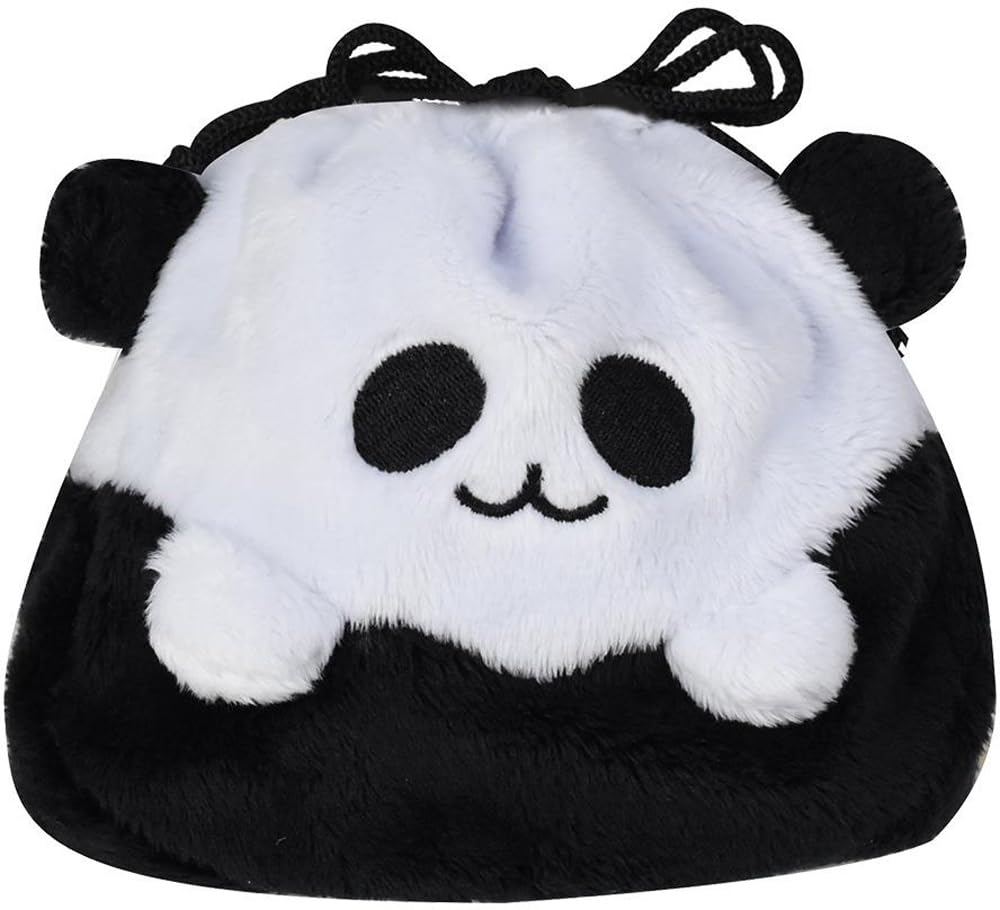 Ippinsha Gyutto Drawstring 180 x 50 x Panda 47516 Onigiri-san Bag, 165mm, Design,