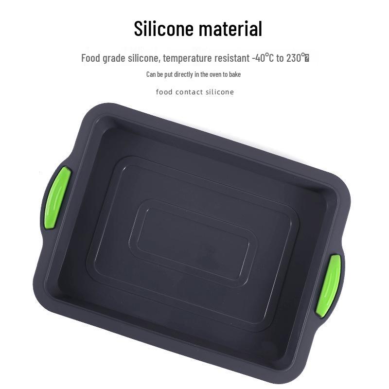 Square Silicone Brownie Baking Mold for Cakes & Bread - DIY Home Baking Pan