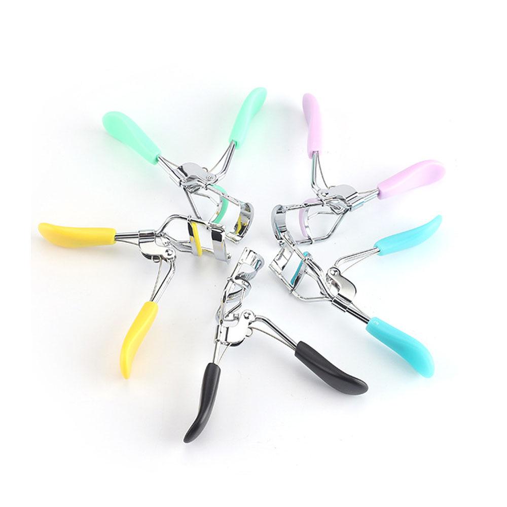 Colorful Korean Wide-Angle Eyelash Curler - Portable Beauty Tool for Women