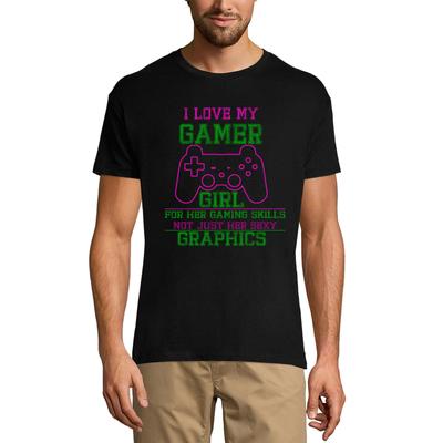 Vyriškos grafikos „I Love My Gamer Girl“ – juokingi žaidimų drabužiai vyrams