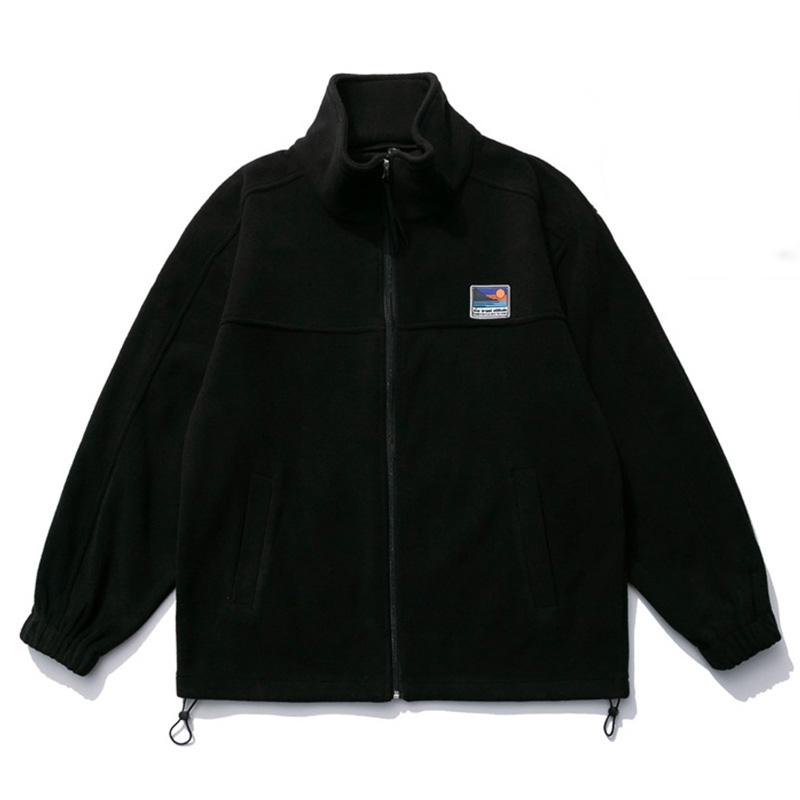 New Casual Jacket Men Fashion Streetwear Oversized Sweatshirt Spring Autumn Zipper Solid Coat Harajuku Vintage Couple Tops Male Y2k Clothes